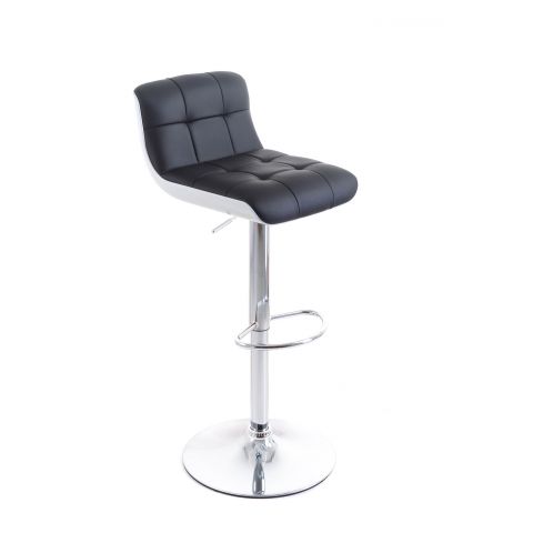 Barová židle G21 Treama koženková black/white