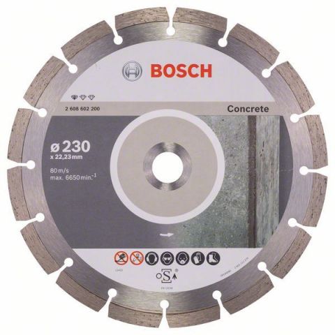 Diamantový dělicí kotouč Standard for Concrete - 230 x 22,23 x 2,3 x 10 mm - 3165140441285 BOSCH