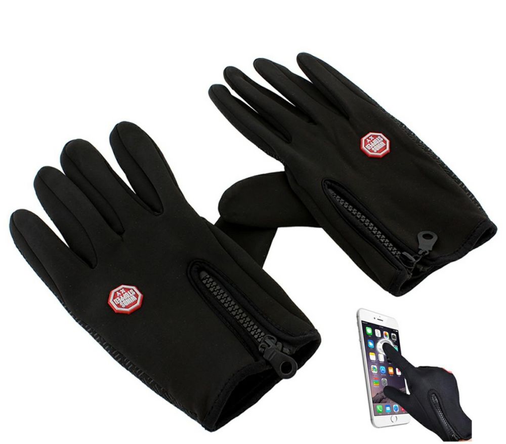 Dotykové sportovní rukavice, černé, vel. XL 0.1 Kg HOBY Sklad3 BQ19I 12