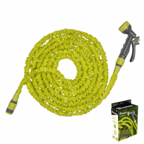 Flexibilní, smršťovací zahradní hadice 5m-15m s postřikovačem - limetka TRICK HOSE