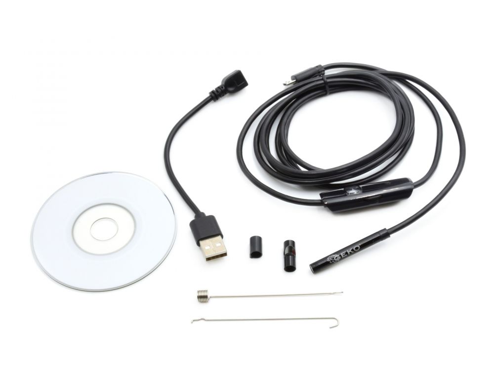 Inspekční kamera, endoskop 5,5mm, 2m, USB 2.0 GEKO 0 Kg HOBY Sklad3 G02942
