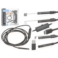 Inspekční kamera, endoskop 5,5mm, 2m, USB C / USB 2.0 GEKO