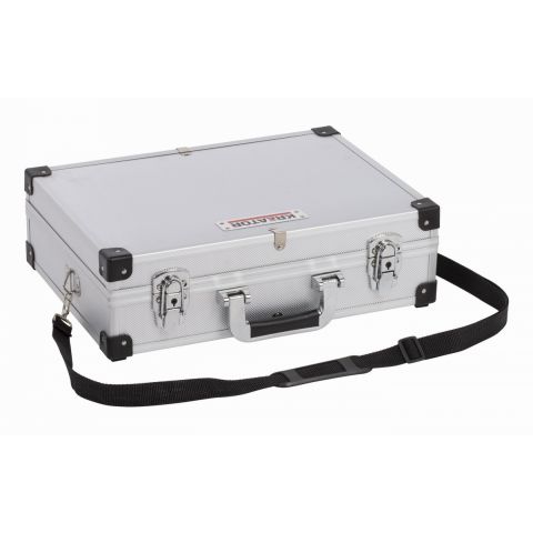KRT640101S Hliníkový kufr 420x300x125mm stříbrný KREATOR