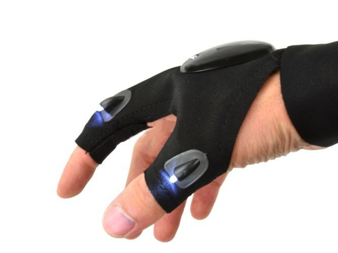 Lehká rukavice s LED osvětlením pro mechaniky GEKO 0.031 Kg HOBY Sklad3 G02930
