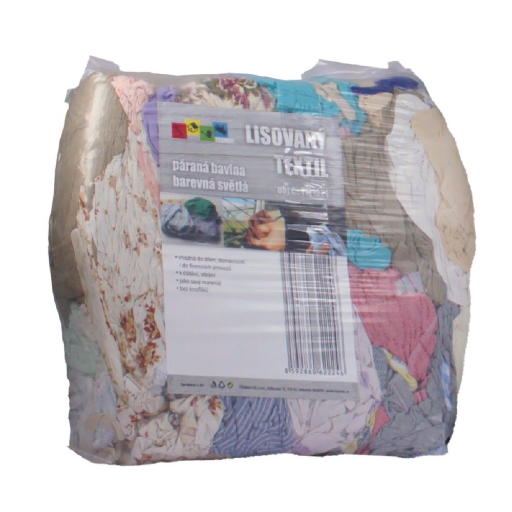 Lisovaný textil, páraná bavlna barevná světlá 10kg 10.2 Kg HOBY Sklad3 TM1021