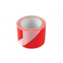 Páska výstražná červeno-bílá, 75mm x 100m, PE, EXTOL CRAFT