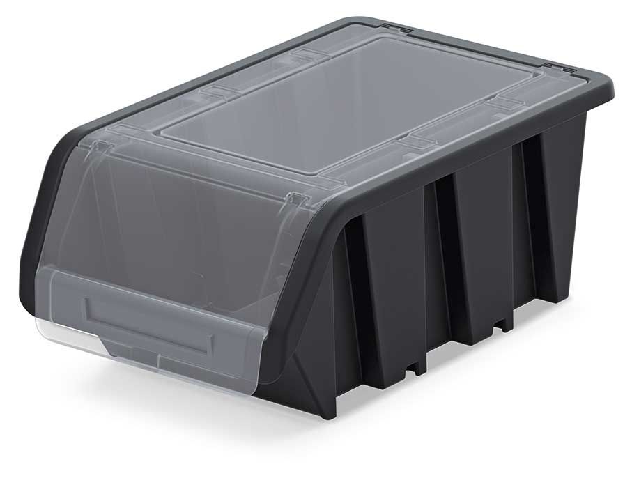 Plastový úložný box s víkem černý TRUCK PLUS KTR50F KISTENBERG 0.0009 Kg HOBY Sklad3 KTR50F-S411