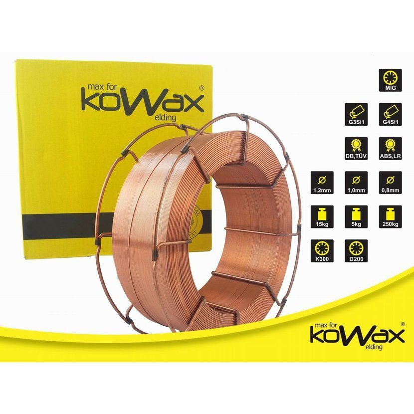 Poměděný svářecí drát G3Si1 1,0 mm 5kg KOWAX 5.35 Kg HOBY Sklad3 KWX31005