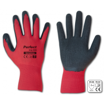 Pracovní rukavice 11", červeno-černé, volnější střih PERFECT GRIP RED