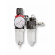 Regulátor tlaku s filtrem a manometrem a přim. oleje 1/4" MAR-POL
