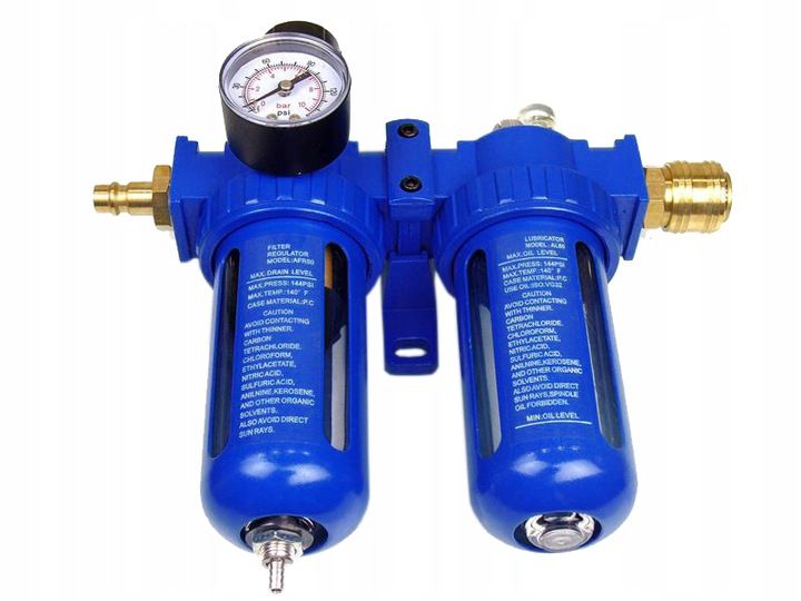 Regulátor tlaku s filtrem a manometrem a přim. oleje 3/8" MAR-POL 1.047 Kg HOBY Sklad3 M80692