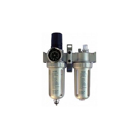 Regulátor tlaku s filtrem a přimazávačem oleje 1/4" 10bar BASS