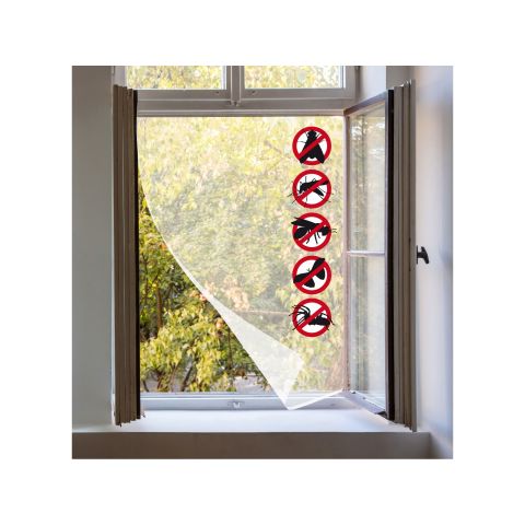 Síť okenní proti hmyzu, 90x150cm, PES, EXTOL CRAFT
