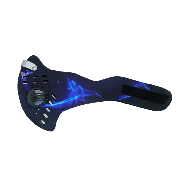Sportovní, antismogová maska s aktivním uhlíkovým filtrem N99, modrá BASS 0.1 Kg HOBY Sklad3 BP-10404