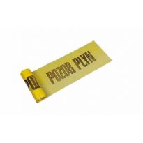 Výstražná páska žlutá POZOR PLYN 220mmx20m