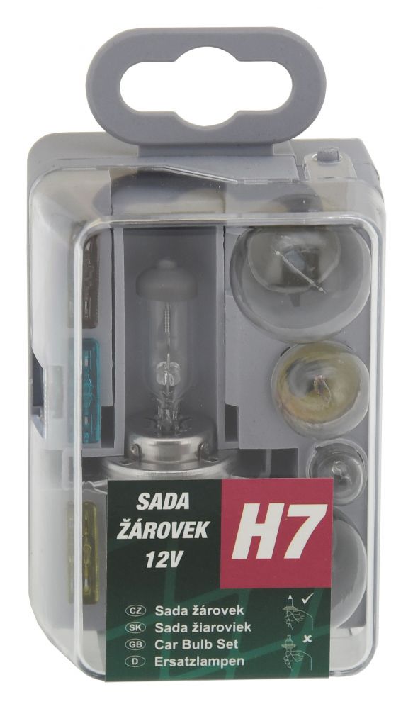Žárovky univerzální H7 GREEN, servisní box  COMPASS 0.092 Kg HOBY Sklad3 CO-08530